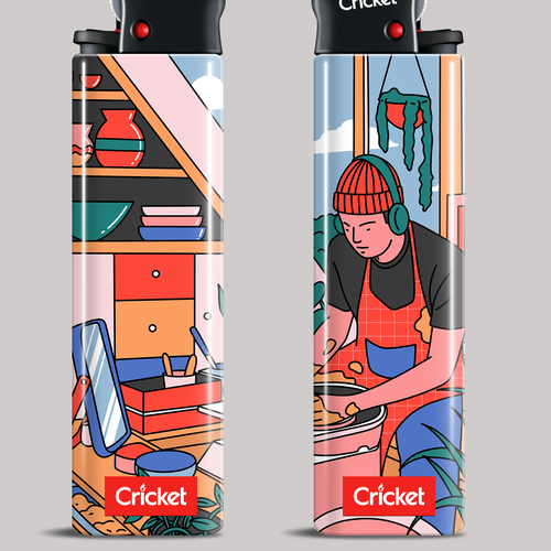 Create Art on a Lighter: Astrology, Y2K, Rave & Aliens! [multiple winners] Design by Ega Elanda