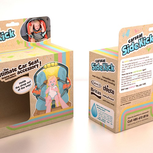 *GUARANTEED PRIZE* UNIQUE PACKAGING DESIGN FOR A CAR SEAT ACCESSORY