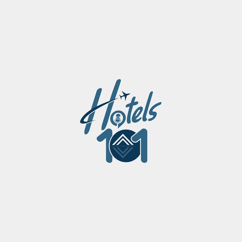 Create a logo for a podcast called - Hotels 101 - incorporate a hotel in the logo Design by i-ali