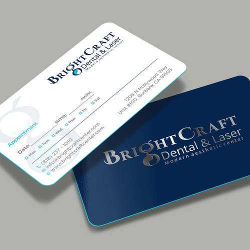 Modern Dental and Medical SPA business card Design réalisé par RENEXIT