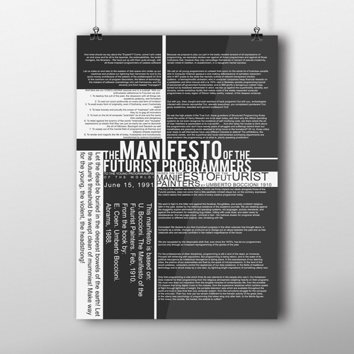 design manifesto poster