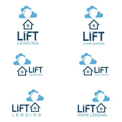 Lift Home Lending Logo Design by ArtByShahnaz™