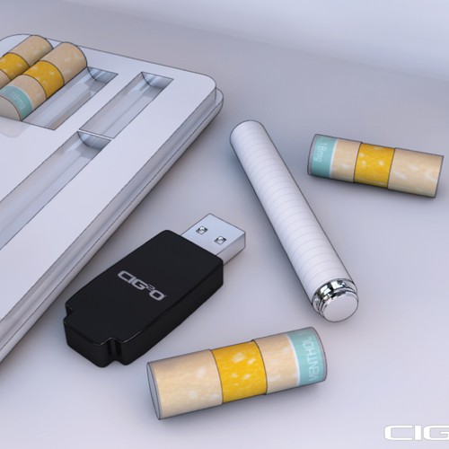 ►►► Sleek & Cool package design for new E-cig box Design by klaudius
