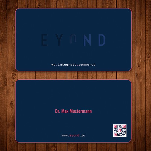 Visitenkarte mit QR Code Design by ™SF_Design™