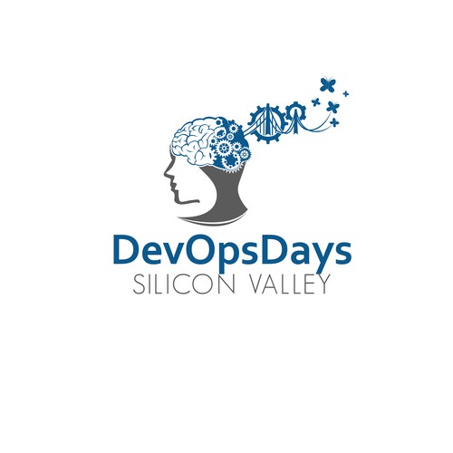 Creating a themed logo for DevOpsDays Silicon Valley Diseño de Flame - قبس