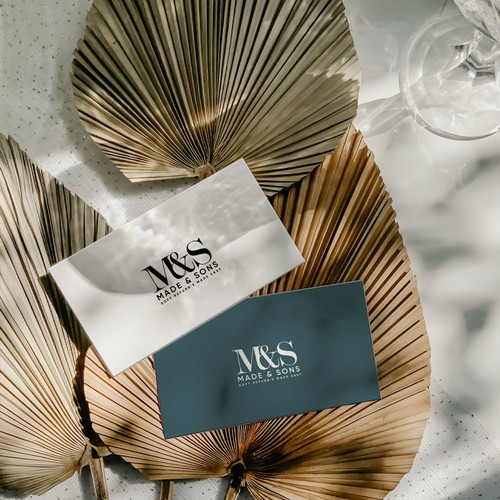 Luxury Meets Ease: Logo & Card Design for Made & Sons Design by S H A Y