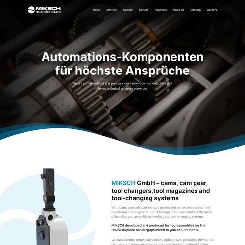 We need a modern design for our website Design by MercClass