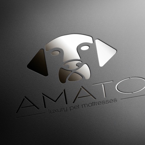 AMATO modern/luxury dog bed logo Design by Mirceski