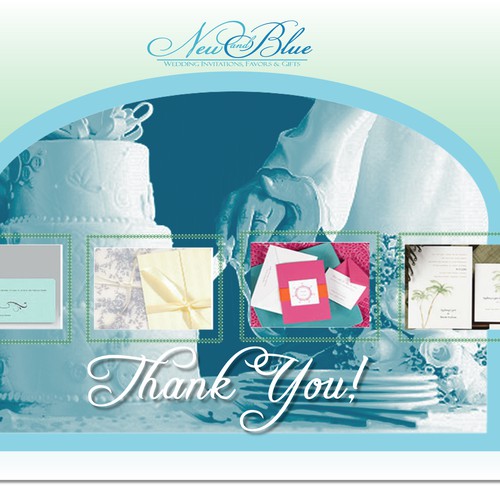 Upscale Wedding Invitation Boutique Postcard デザイン by chp