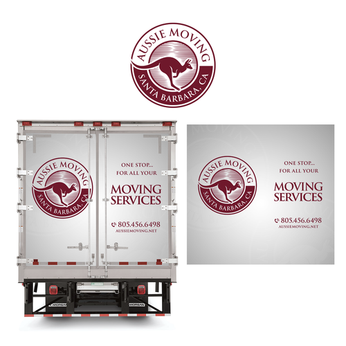 Design Classic Moving Truck artwork for a Santa Barbara Moving Co. Design by kikodesigns