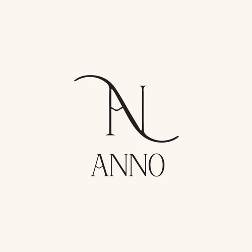 Design Craft a Unique Wordmark and Monogram for ANNO's Luxury Evening Wear di Panjie