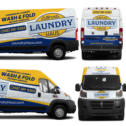 Laundry Haus delivery van Design by theANUNGs