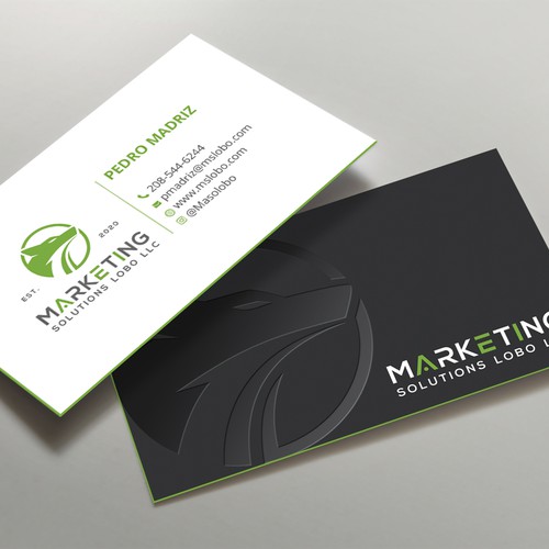 Marketing Solutions Business Card Design Design by TanLearn