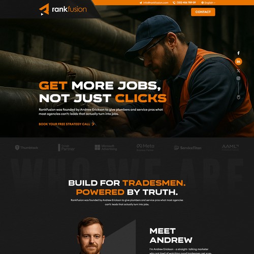 Landing page design contest entry by CrownTech™