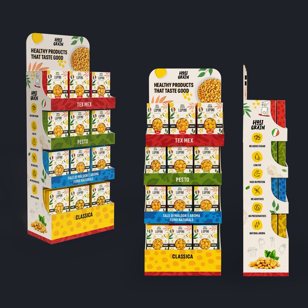 Supermarkets floor displays stand