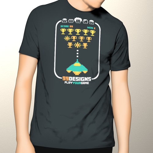 Create 99designs' Next Iconic Community T-shirt Design por favela design