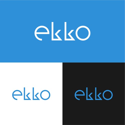 SIMPLE LOGO - ekko Letters then dm after Design by HandriSid