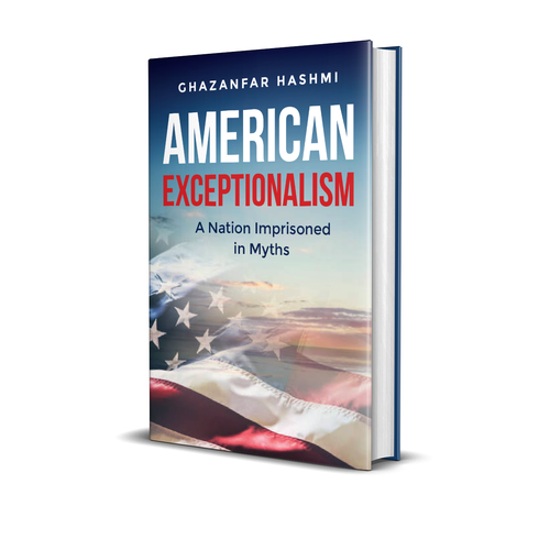 American Exceptionalism - A Nation Imprisoned in Myths - Book Cover Design by romy