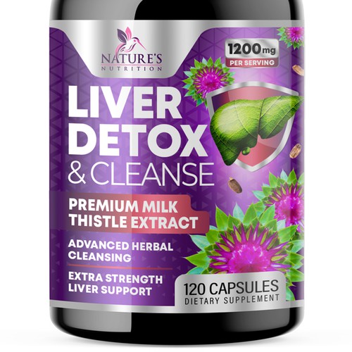 Natural Liver Detox & Cleanse Design Needed for Nature's Nutrition デザイン by Unik ART