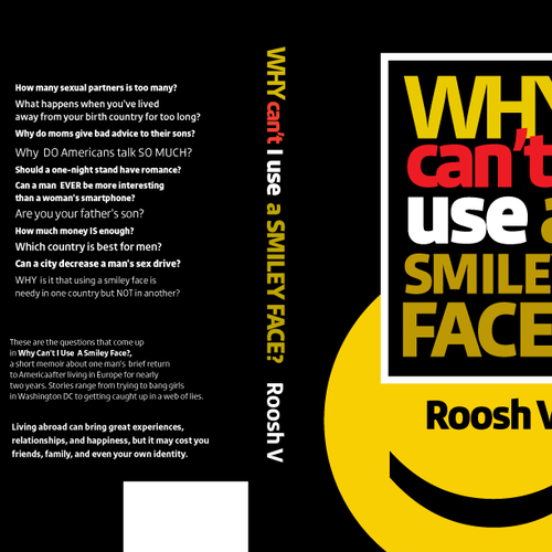 Book cover for "Why Can't I Use A Smiley Face?" Design by poppins