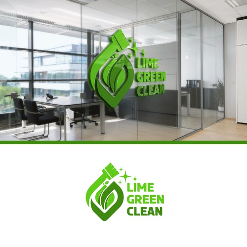 Lime Green Clean Logo and Branding Design by Elhamdhi