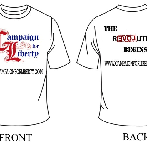 Campaign for Liberty Merchandise Design por BCR_9er