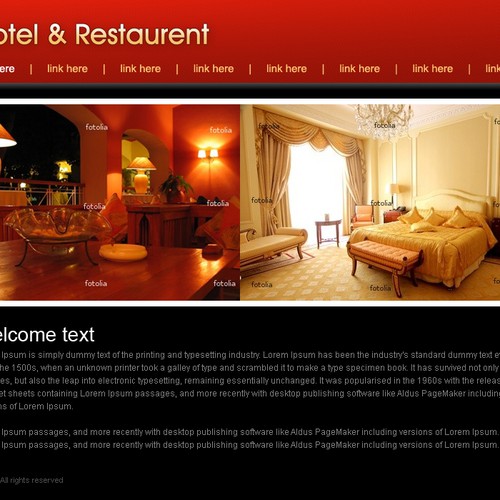 1-3 Page Website Template Design von Creative Chef