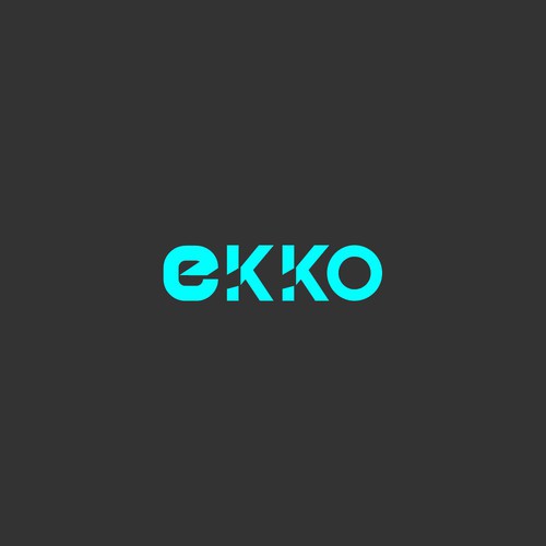 SIMPLE LOGO - ekko Letters then dm after Design by BlacKing