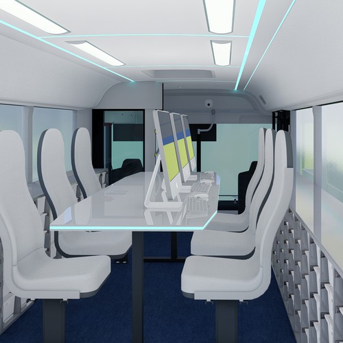 mobile scientific and technological bus (3d) Design by Gaeah