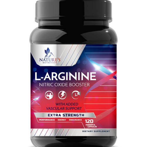 Powerful L-Arginine Capsules Design Needed for Nature's Nutrition Design réalisé par Wfemme