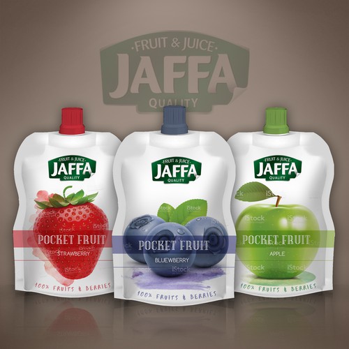 WANSKA Creative LabさんのDevelop Concept Design for Jaffa "Fruit in Pocket" adults’ fruit and berry pureeデザイン