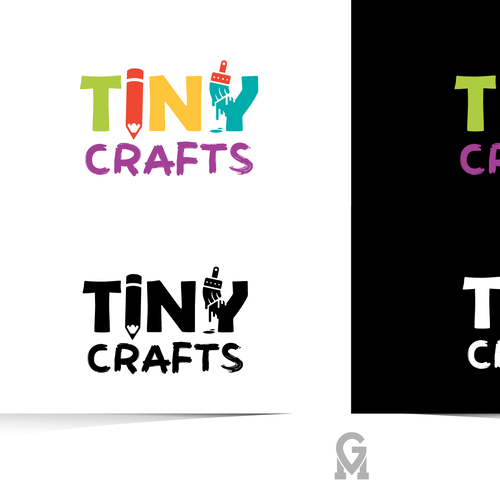 Miniature craft kit logo- please use craft elements in logo Design by M.G. designs