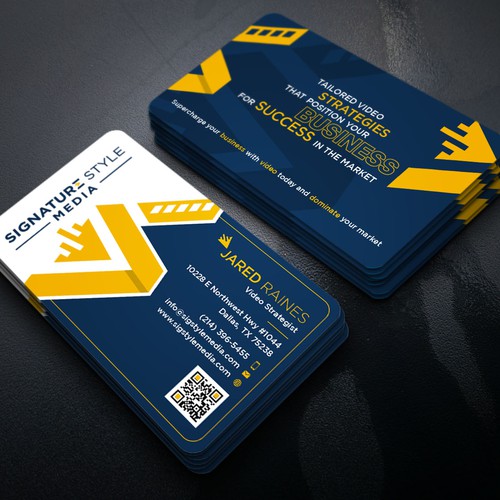Design the Perfect Signature Style Business Card for my Video Production Company Design by Xclusive16