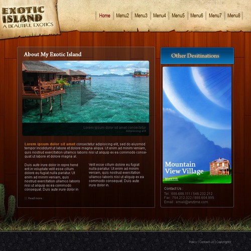 1-3 Page Website Template Design von Desain-bagus