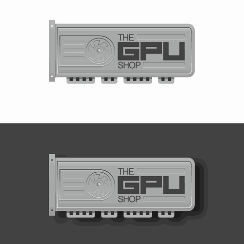 Create a futuristic logo for "The GPU Shop" Design by artworkforthepeople