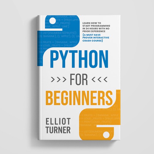 Python Prgramming book cover design (Subtitle must be included on cover) Design réalisé par B-eS