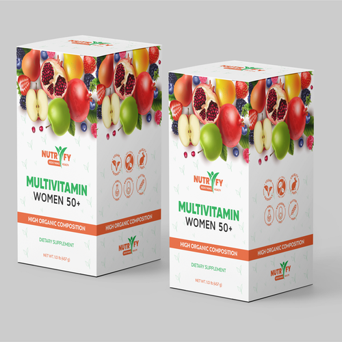 Design Design a premium packaging for Multivitamin for women 50+ brand for Nigerian Consumers por SONUPARMAR