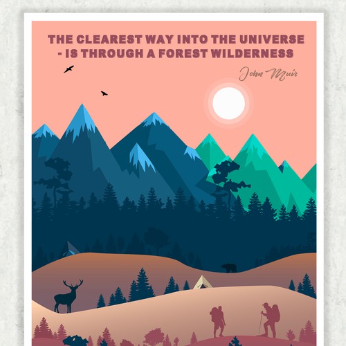 Awesome Poster for International Day of Forests Diseño de Ketrin Chern