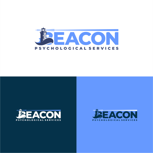 Logo for psychologist private practice providing therapy. Serious but hopeful. Design by kunz