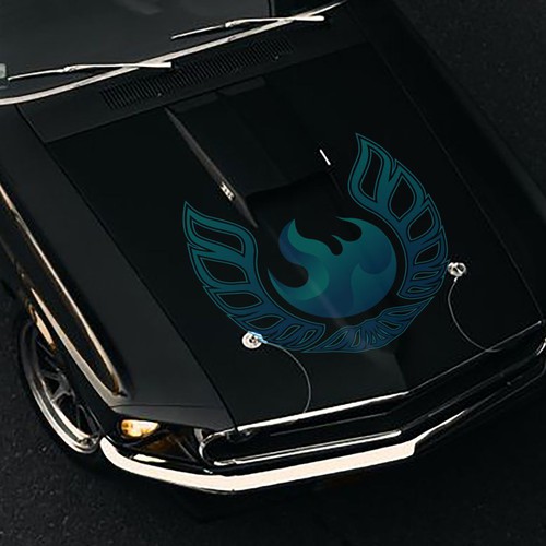 We need a Blue Flame Logo worthy of classic car hood status...but not...really. Design by GengRaharjo