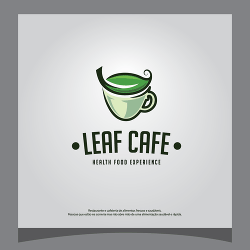 Logo: Leaf Cafe Design by kazeem