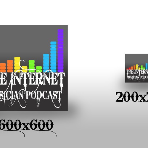 The Internet Musician Podcast needs album graphic for iTunes Diseño de Desainoke