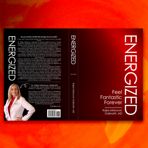 Design a New York Times Bestseller E-book and book cover for my book: Energized Design by Wizdizz