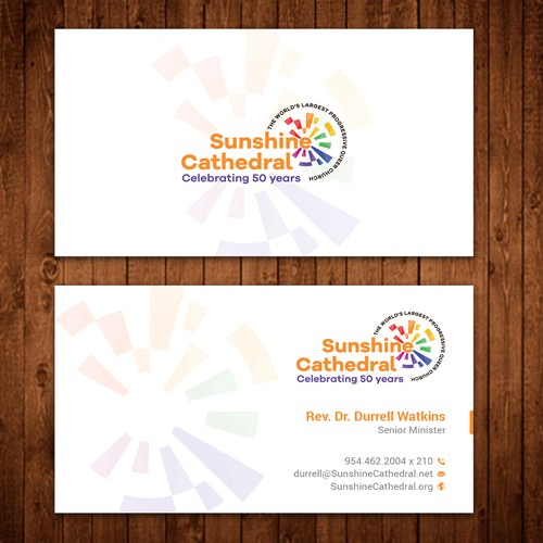 Business Card for Growing Progressing LGBTQ Church Design by ™SF_Design™