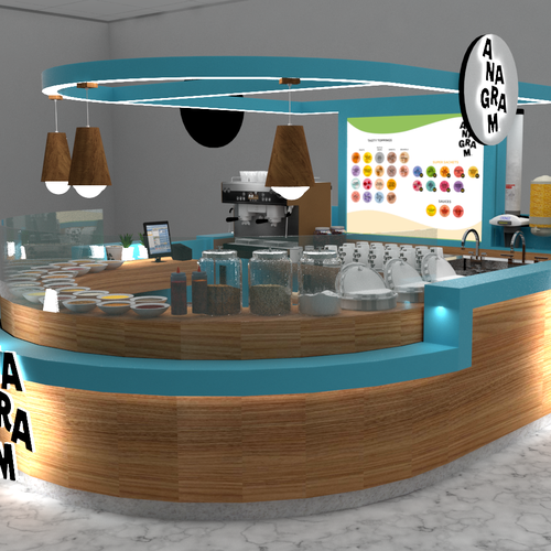 Design Design a 3D render for food serving kiosk di Ann Davis