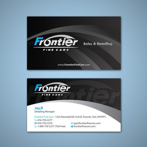 Create the next stationery for Frontier Fine Cars Diseño de Tcmenk