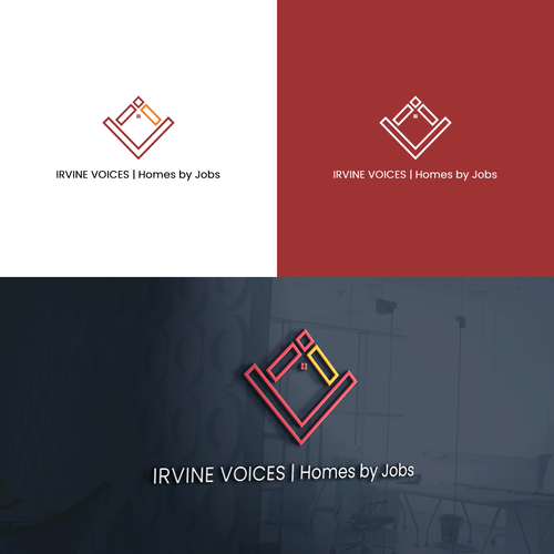 Irvine Voices - Homes for Jobs Logo Ontwerp door Ideapaint