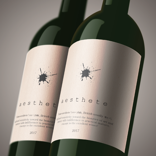 Minimalistic wine label needed Design by Mida Strasni