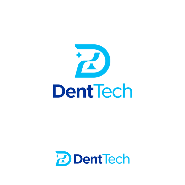 Clever idea concept of DentTech Logo