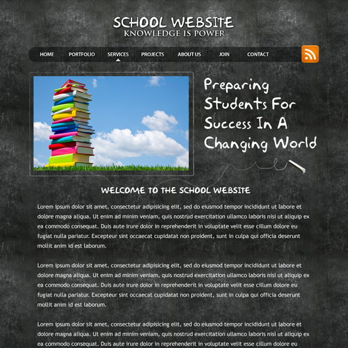 1-3 Page Website Template Design von zine.studios